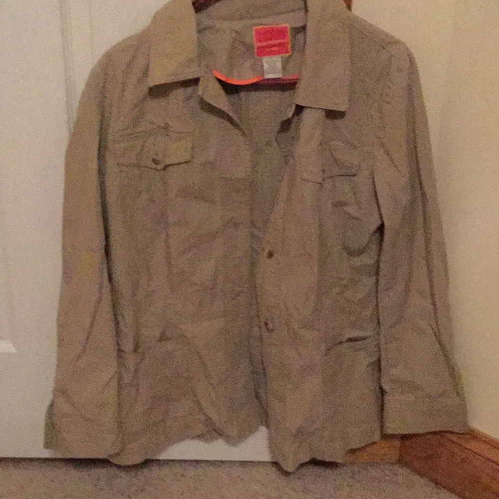 Tan canvas-like jacket